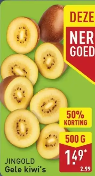 ALDI JINGOLD Gele kiwi's aanbieding