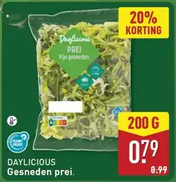ALDI Daylicious Gesneden prei. aanbieding