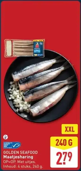 ALDI Golden seafood Maatjesharing aanbieding