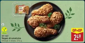 ALDI My vay Vegan drumsticks aanbieding