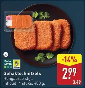 ALDI Gehaktschnitzels aanbieding