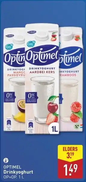 ALDI Optimel Drinkyoghurt aanbieding