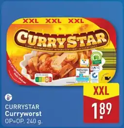ALDI Currystar Curryworst aanbieding