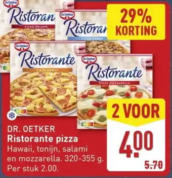 ALDI Dr. Oetker Ristorante pizza aanbieding