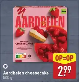 ALDI Aardbeien cheesecake aanbieding