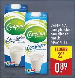 ALDI Campina Langlekker halfvolle melk aanbieding
