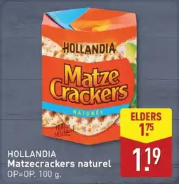 ALDI Hollandia Matzecrackers naturel aanbieding