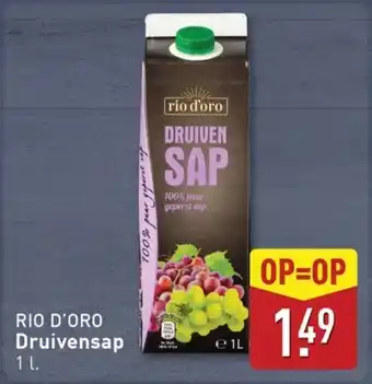ALDI Rio d'oro Druivensap aanbieding