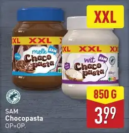ALDI SAM Chocopasta aanbieding