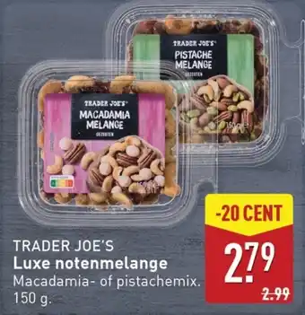 ALDI Trader joe's Luxe notenmelange aanbieding