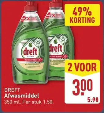 ALDI Dreft Afwasmiddel aanbieding