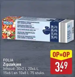 ALDI FOLIA Zipzakjes aanbieding