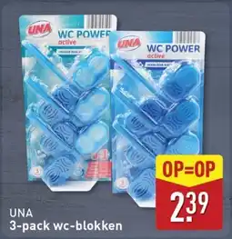 ALDI UNA 3-pack wc-blokken aanbieding