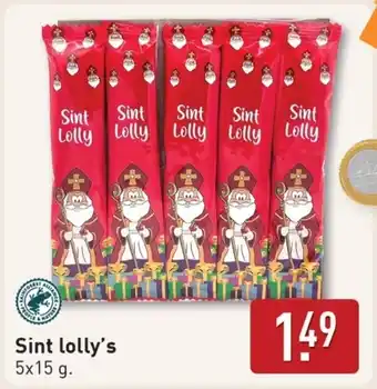 ALDI Sint lolly's aanbieding
