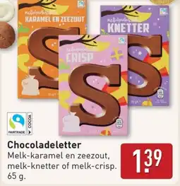 ALDI Chocoladeletter aanbieding