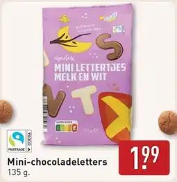 ALDI Mini-chocoladeletters aanbieding