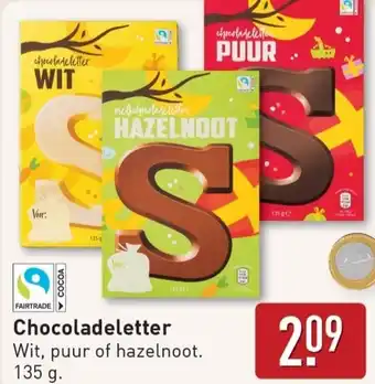 ALDI Chocoladeletter aanbieding