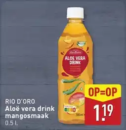 ALDI Rio d'oro Aloë vera drink mangosmaak aanbieding