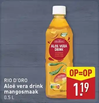 ALDI Rio d'oro Aloë vera drink mangosmaak aanbieding