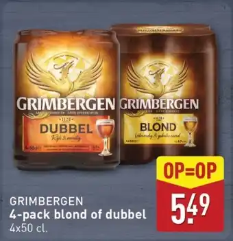 ALDI Grimbergen blond of dubbel aanbieding