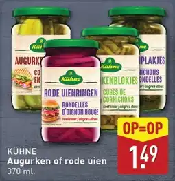 ALDI Kühne Augurken of rode uien aanbieding