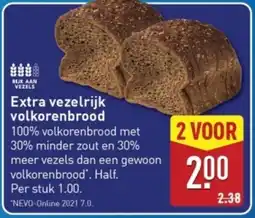 ALDI Extra vezelrijk volkorenbrood aanbieding