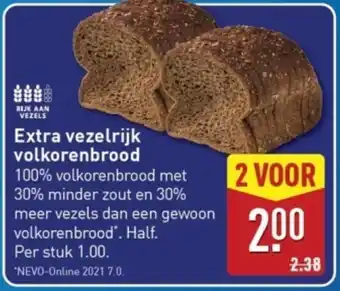 ALDI Extra vezelrijk volkorenbrood aanbieding