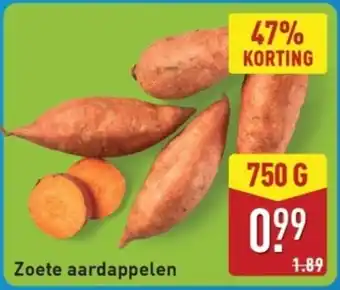 ALDI Zoete Aardappelen aanbieding