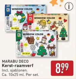 ALDI Marabu Deco Kerst Raamverf aanbieding