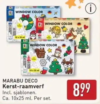 ALDI Marabu Deco Kerst Raamverf aanbieding