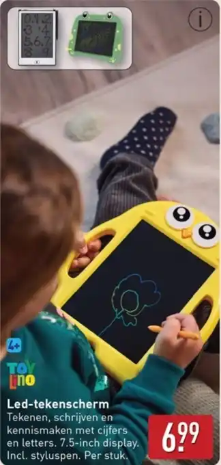 ALDI Toy Lino Led Tekenscherm aanbieding