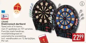 ALDI Crane Elektronisch Dartbord aanbieding