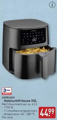 ALDI Ambiano Heteluchtfriteuse XXL aanbieding