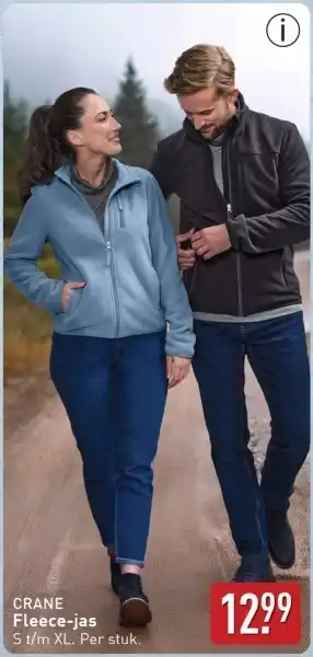 ALDI Crane Fleece Jas aanbieding