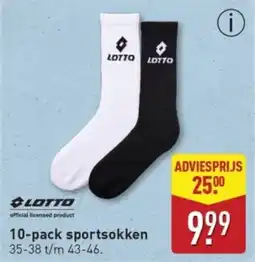 ALDI Lotto Sportsokken aanbieding