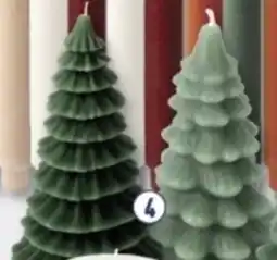 ALDI Winter of Kerstkaarsen Kerstboom aanbieding