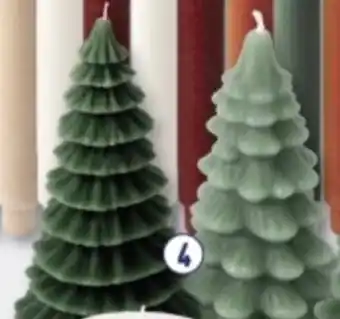 ALDI Winter of Kerstkaarsen Kerstboom aanbieding