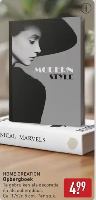 ALDI Home Creation Opbergboek aanbieding