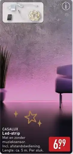 ALDI Casalux Led Strip aanbieding