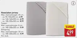 ALDI Hoeslaken Jersey aanbieding