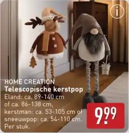 ALDI Home Creation Telescopische Kerstpop aanbieding