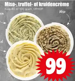 Dirk Miso-, truffel- of kruidencrème aanbieding