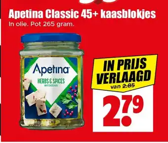 Dirk Apetina Classic 45+ kaasblokjes aanbieding