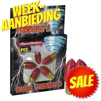 Huisman Vuurwerk Super Tornados Weekaanbieding aanbieding