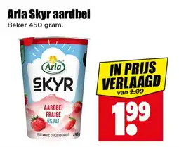 Dirk Arla Skyr aardbei aanbieding