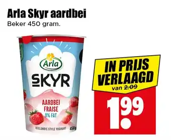 Dirk Arla Skyr aardbei aanbieding