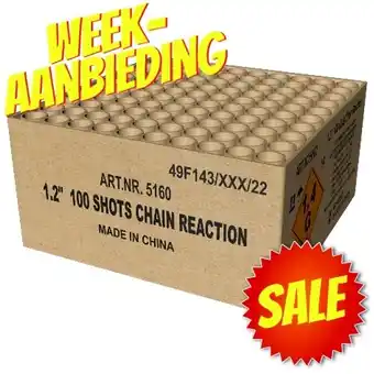 Huisman Vuurwerk Chain Reaction Weekaanbieding aanbieding