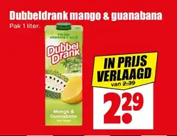 Dirk Dubbeldrank mango & guanabana aanbieding