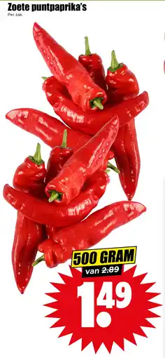 Dirk Zoete puntpaprika's aanbieding