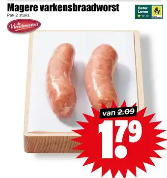 Dirk Magere varkensbraadworst aanbieding